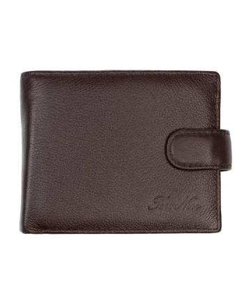 Portofel barbati din piele naturala maro Executive,protectie RFID