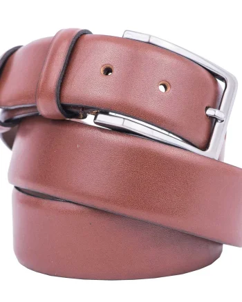 Curea barbati din piele naturala maro Latte - 110 cm