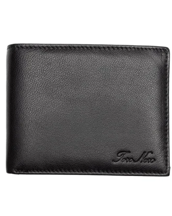 Portofel barbati din piele naturala negru Max,protectie RFID