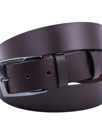 Curea barbati din piele naturala maro inchis New - 110 cm