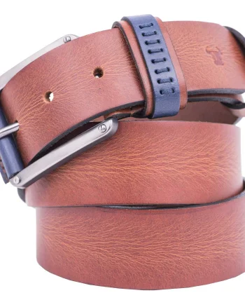 Curea barbati din piele naturala maro Bighi - 115 cm