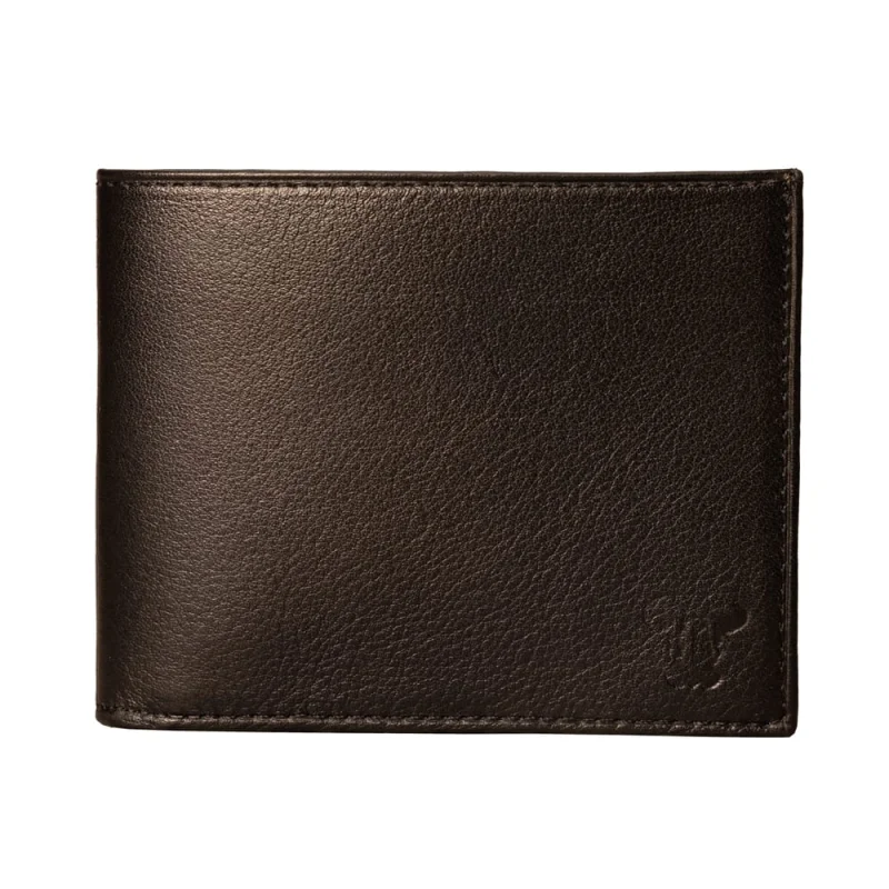 Portofel barbati din piele naturala negru No Line Wallet