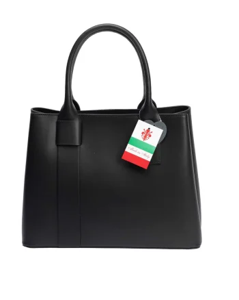 Geantă damă din piele naturala negru Misha