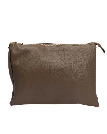 Geantă damă din piele naturala taupe Andia