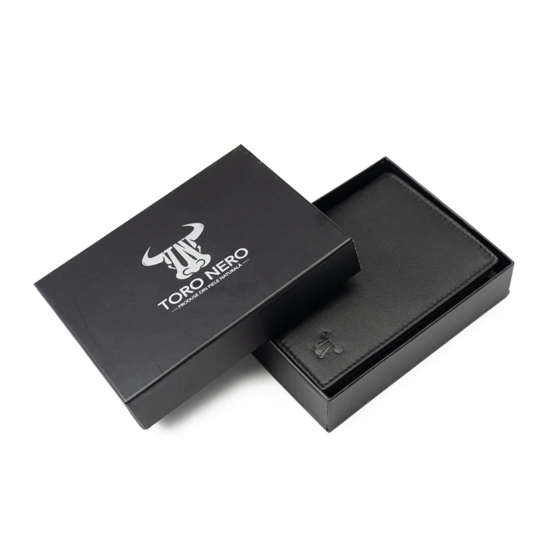Portofel barbati din piele naturala negru Veres,protectie RFID