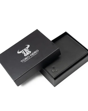Portofel barbati din piele naturala negru Veres,protectie RFID