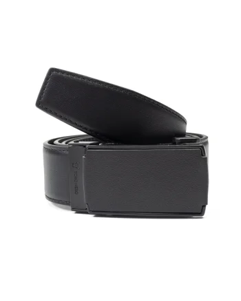 Curea barbati din piele naturala negru Moderny automata - 135 cm