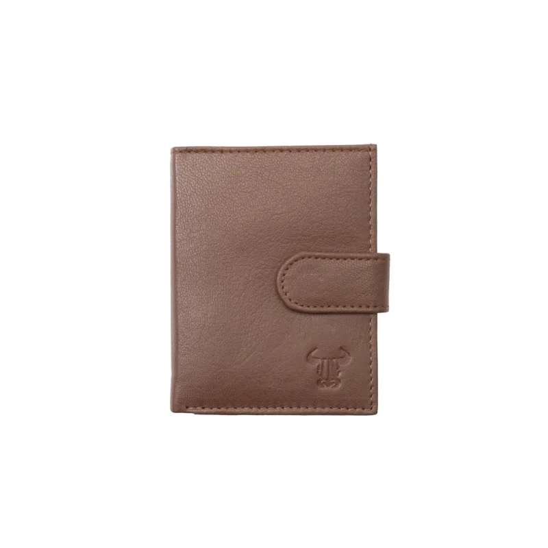 Port-Card barbati din piele naturala maro Master-Card