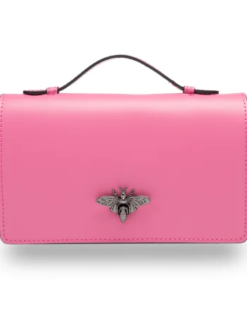 Geanta dama piele naturala fucsia Lori