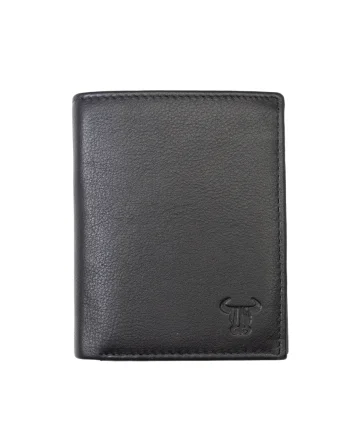 Portofel barbati din piele naturala negru Ryan,protectie RFID - Black