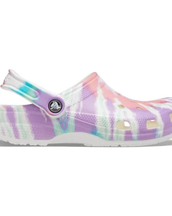 Saboti Crocs Classic Tie-Dye Graphic Clog Multicolor - Fresco/Multi