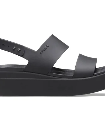 Sandale Crocs Brooklyn Low Wedge Negru - Black/Black