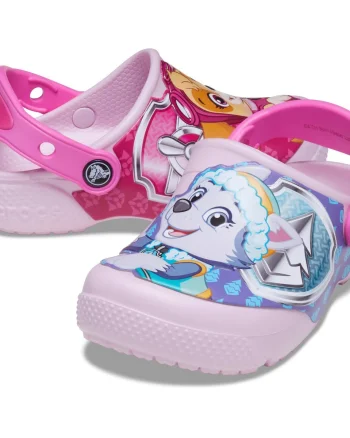 Saboti Crocs Fun Lab Paw Patrol Patch Clog Roz - Ballerina Pink