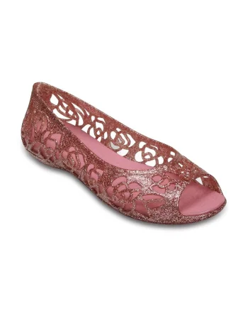 Balerini Crocs Kids' Isabella Glitter Flat GS Roz - Blossom