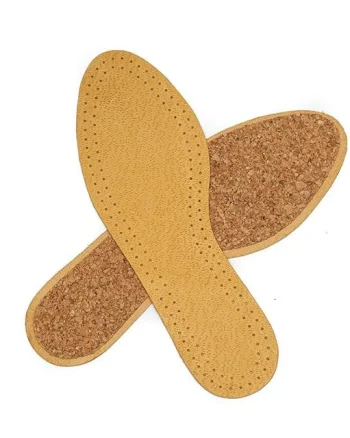 Talonete Reflex anatomic din piele si plută Maro - Brown