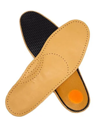 Talonete Reflex anatomică din piele naturală anti-alunecare Maro - Brown