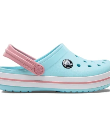 Saboți Crocs Crocband Toddlers New Clog Albastru - Ice Blue/White