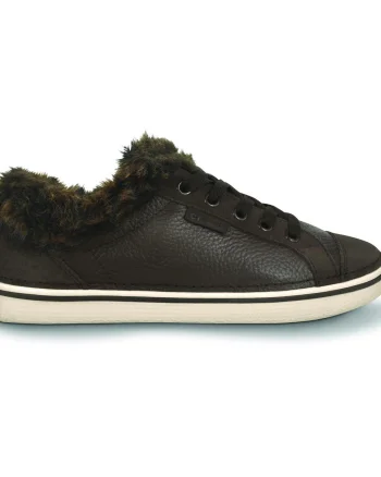 Pantofi Crocs Women's Hover Lace Up Fur Maro - Espresso/Stucco