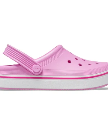 Saboți Crocs Crocband Off Court Clog Kids Roz - Taffy Pink