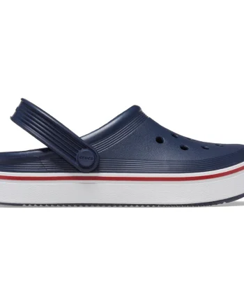Saboți Crocs Crocband Off Court Clog Kids Albastru - Navy/Pepper