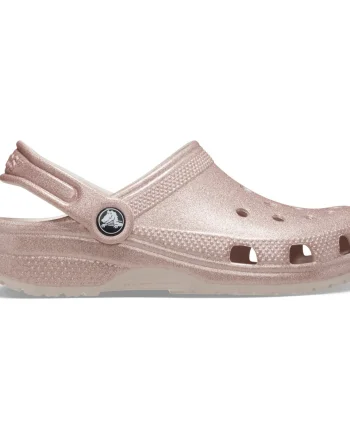Saboti Crocs Toddler Classic Glitter Clog Roz - Quartz Glitter
