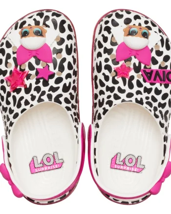 Saboti Crocs Classic LOL Surprise Diva Clog Kids Alb - White