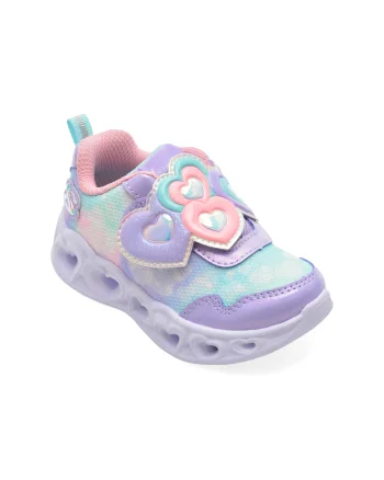 Pantofi sport SKECHERS mov, HEART LIGHTS, din material textil