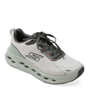 Pantofi sport SKECHERS gri, MAX CUSHIONING GLIDE-STEP, din material textil