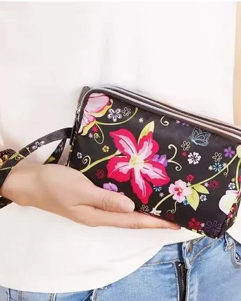 Portofel dama model floral, Flory