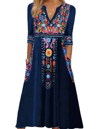 Rochie dama, model floral, Lorena