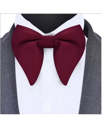 Papion fluture, bordo visiniu papion butterfly, tesatura jacquard, model 26