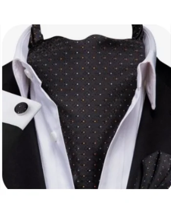 Set cravata / esarfa Ascot + batista + butoni, model 85