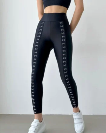 Colanti Versense, cu capse metalice, Negru