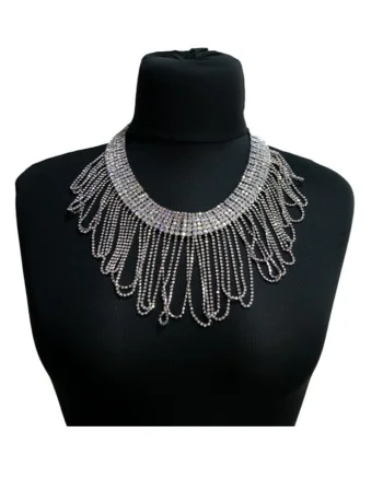 Colier Plastron cu pietre semipretioase, la baza gatului, CP012