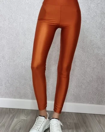 Colanti lycra Marvie cu talie inalta, Gold
