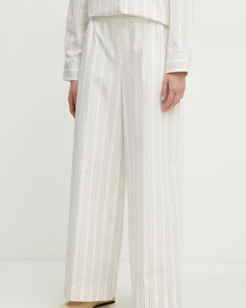 MM by Max Mara pantaloni de bumbac