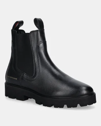 Tommy Hilfiger ghete chelsea de piele TH LTHR LOW CHELSEA