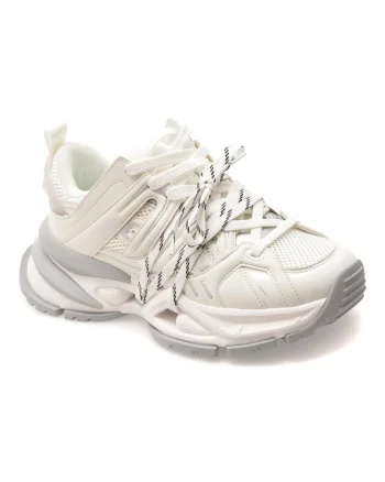 Pantofi sport GRYXX albi, 351210, din material textil