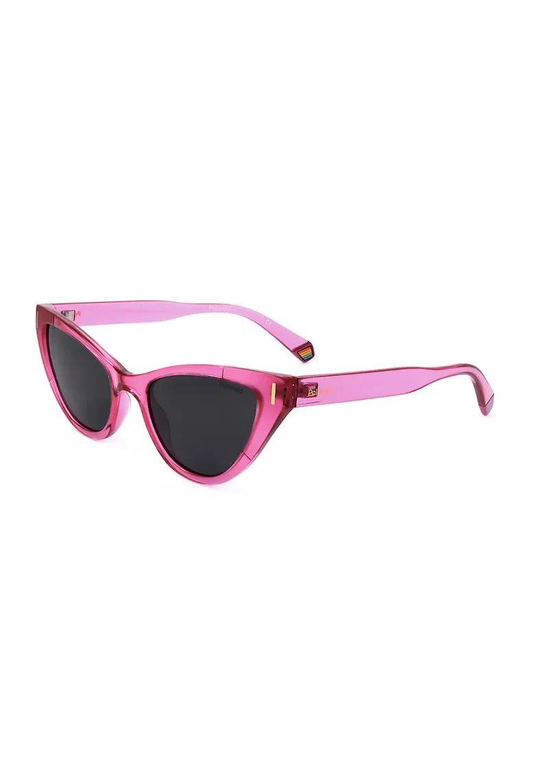 Ochelari de soare cat-eye cu lentile polarizate, Fucsia