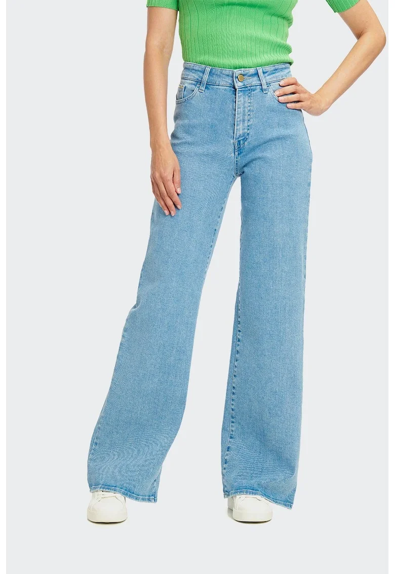 Pantaloni femei  Wanda 7896 Albastru Deschis, Albastru deschis