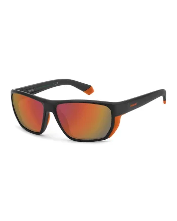 Ochelari de soare dreptunghiulari cu lentile polarizate, Negru