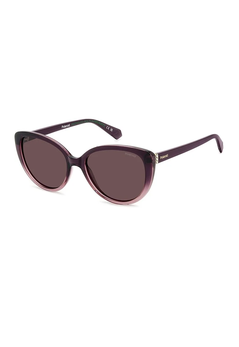 Ochelari de soare cat-eye cu lentile polarizate, Visiniu