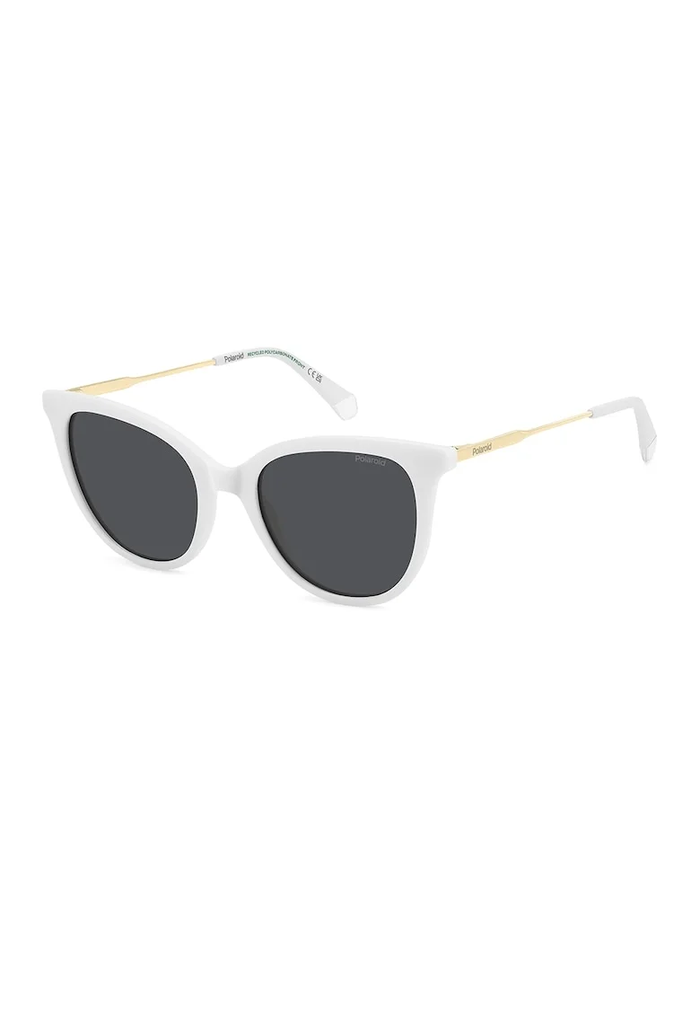 Ochelari de soare cat-eye cu rama metalica