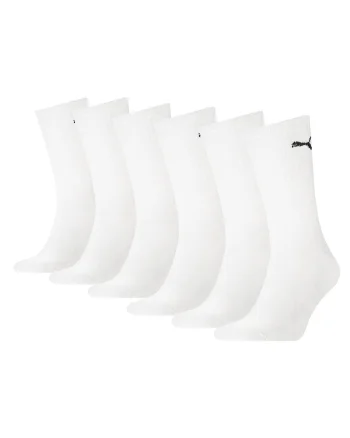 Set de sosete lungi unisex - 6 perechi, Alb