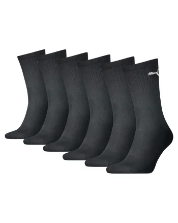 Set de sosete lungi unisex - 6 perechi, Negru