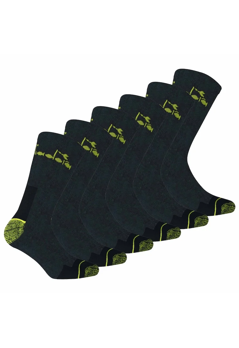 Set de sosete lungi unisex - 6 perechi, Gri antracit