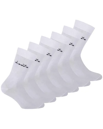 Set de sosete lungi unisex - 6 perechi, Alb