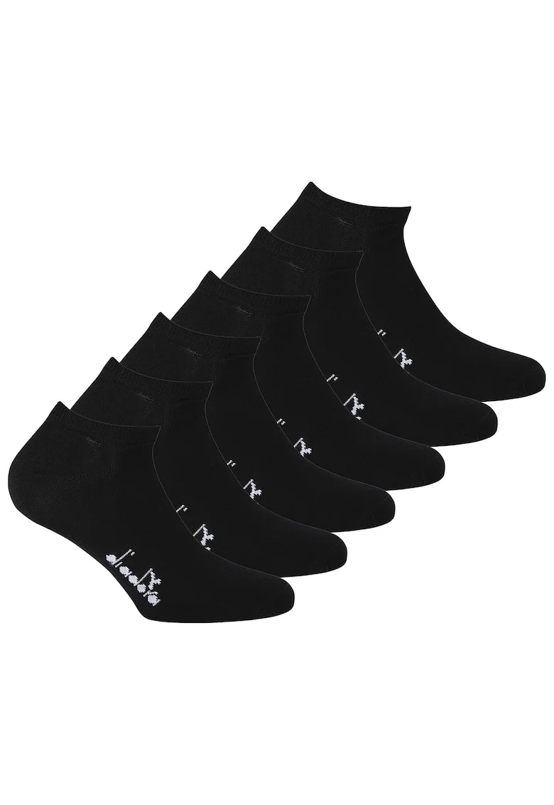 Set de sosete unisex pana la glezna - 6 perechi, Negru