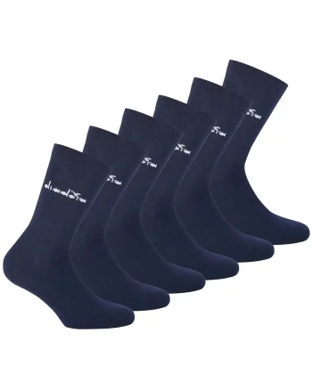 Set de sosete lungi unisex - 6 perechi, Albastru inchis