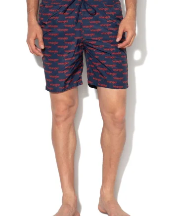 Pantaloni scurti de baie, cu imprimeu logo